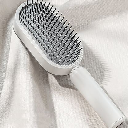 Self Cleaning Hair Brush For Women One-key Cleaning