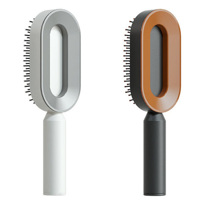 Self Cleaning Hair Brush For Women One-key Cleaning