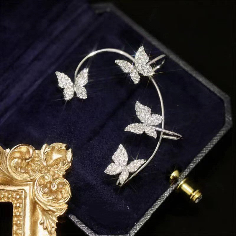 Butterfly Ear Clip And Ear Hook