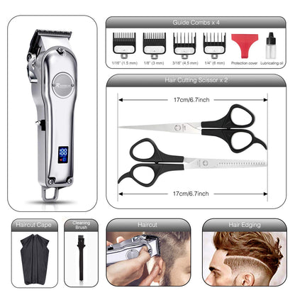 Men Hair Grooming Kit Cordless