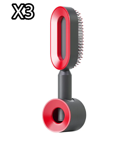 Self Cleaning Hair Brush For Women One-key Cleaning